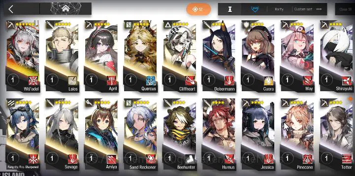 Arknights Accounts Lv 23|52 OP + 1 Skin| Starter | Wis'adel + 73100 O image 4