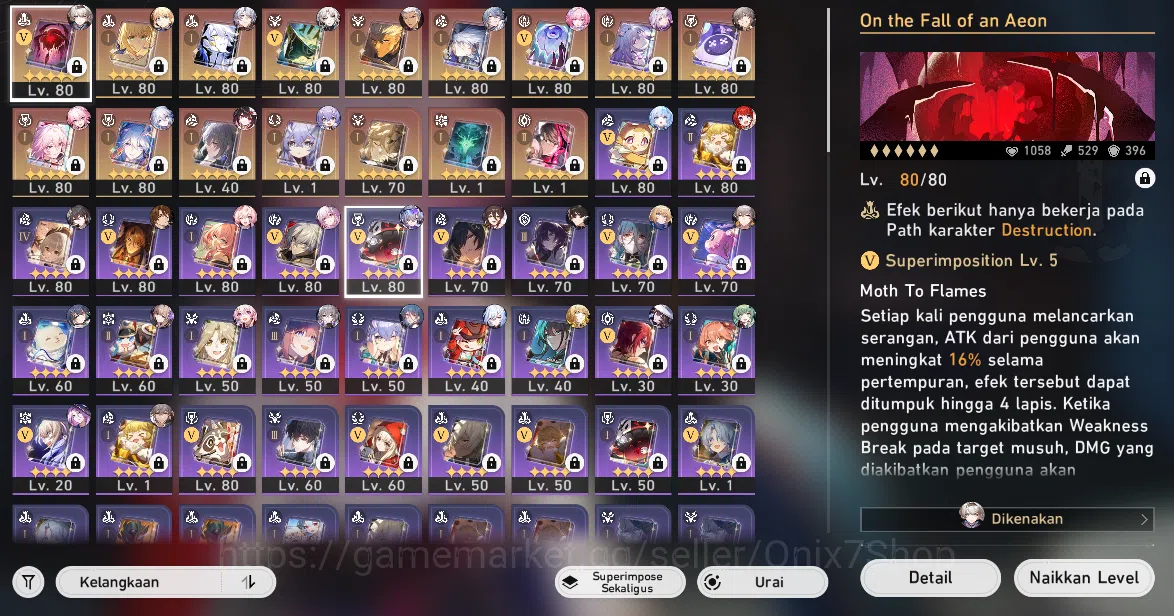 Honkai Star Rail Accounts ASIA | TL 70 | 30*5 Star | Evanescia E1,Silverwolf image 4