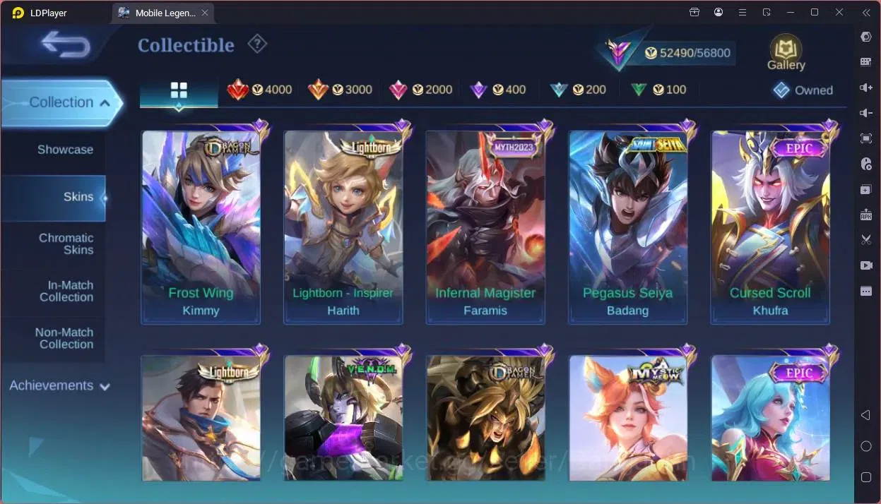 Mobile Legends: Bang Bang Accounts Global|Hero 119|Skin 229|Renowned|Luckybox Selena, image 13