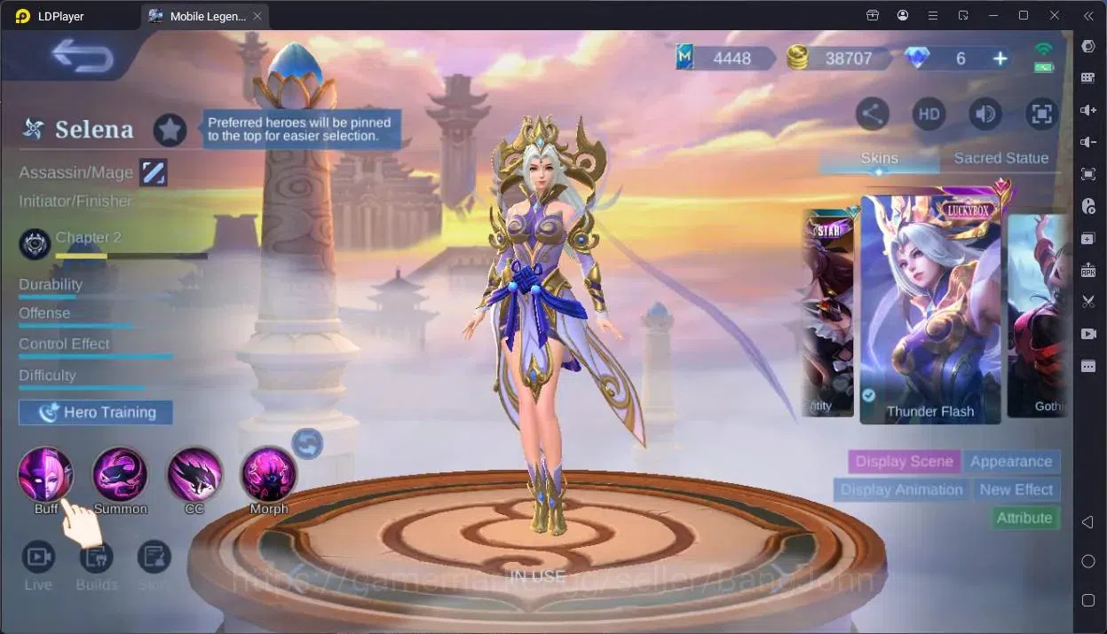 Mobile Legends: Bang Bang Accounts Global|Hero 119|Skin 229|Renowned|Luckybox Selena, image 19