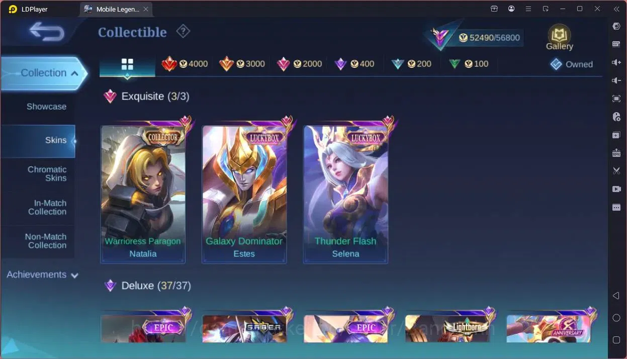 Mobile Legends: Bang Bang Accounts Global|Hero 119|Skin 229|Renowned|Luckybox Selena, image 7