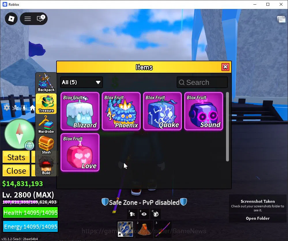 Roblox Accounts Blox Fruit |Lv Max + Magma, GodHuman |14M Beli 37K Frag| 2 Myth Weap 5 Legend Fruit |Human V1|Unverif(RBL950) 4