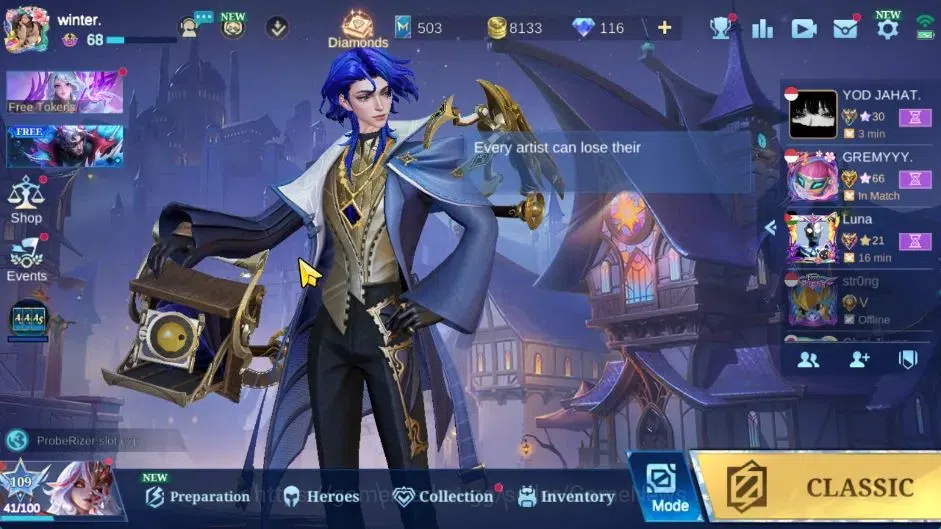 Mobile Legends: Bang Bang Accounts Hero 122|Skin 256|116 Dm|Legend Layla,Allstar Mosk image 1