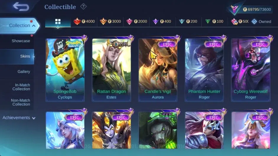 Mobile Legends: Bang Bang Accounts Hero 122|Skin 256|116 Dm|Legend Layla,Allstar Mosk image 11