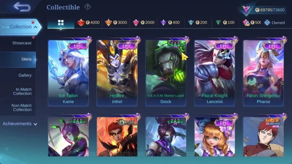 Mobile Legends: Bang Bang Accounts Hero 122|Skin 256|116 Dm|Legend Layla,Allstar Mosk image 12