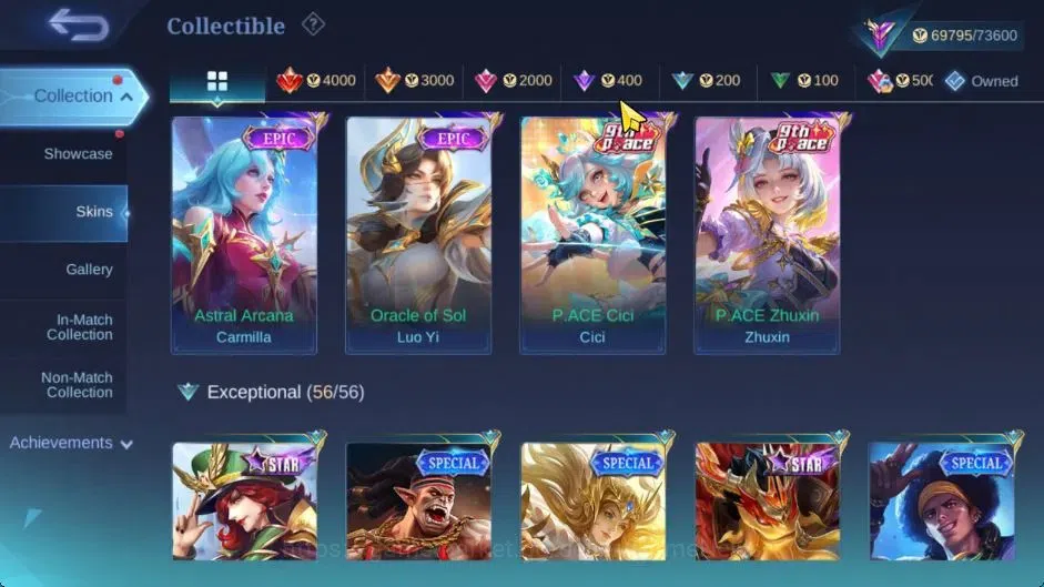 Mobile Legends: Bang Bang Accounts Hero 122|Skin 256|116 Dm|Legend Layla,Allstar Mosk image 15