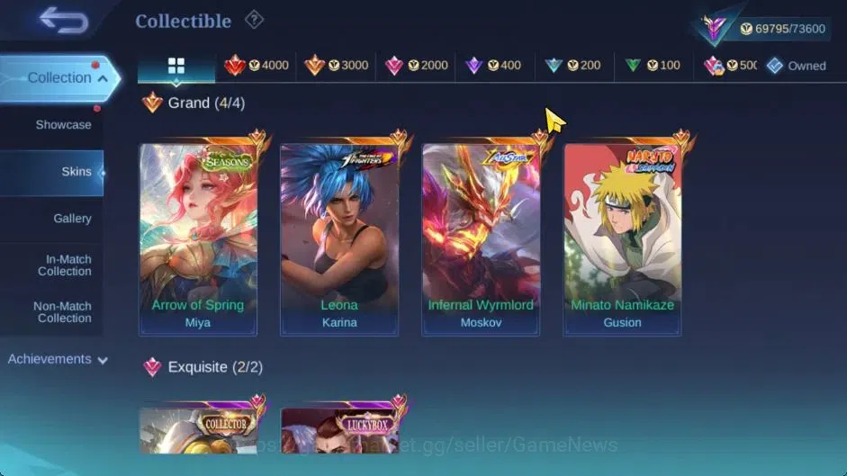 Mobile Legends: Bang Bang Accounts Hero 122|Skin 256|116 Dm|Legend Layla,Allstar Mosk image 7
