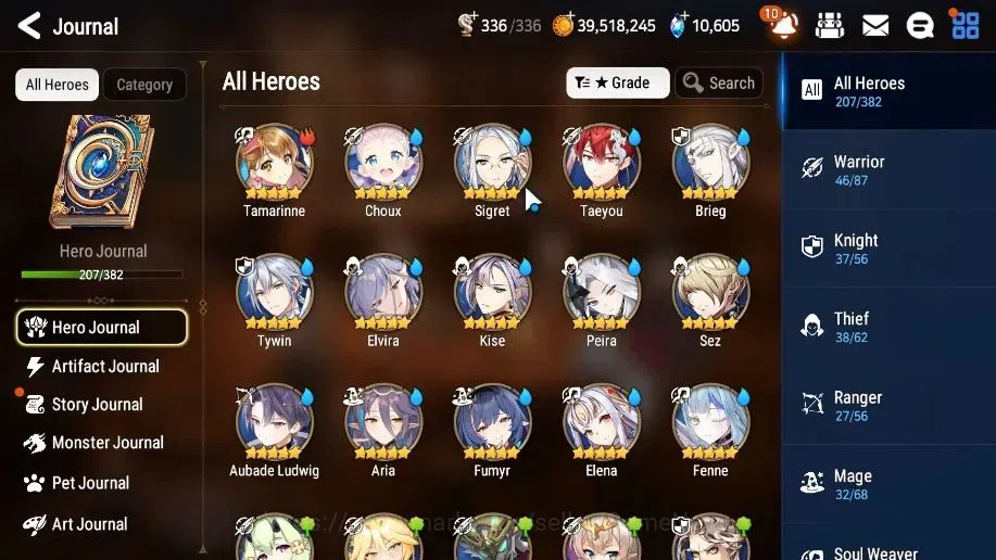 Epic Seven Accounts High-End GLOBAL UnVerif|19 ML(Notos,SN Yulha,Salome,Harseti,RnL)+Estele,Rinak,Setsuka,Etc|AUTO WG 9