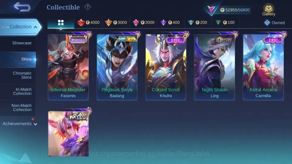 Mobile Legends: Bang Bang Accounts Global|Skin 246|Renowned|Collector Natalia+Benedet image 12