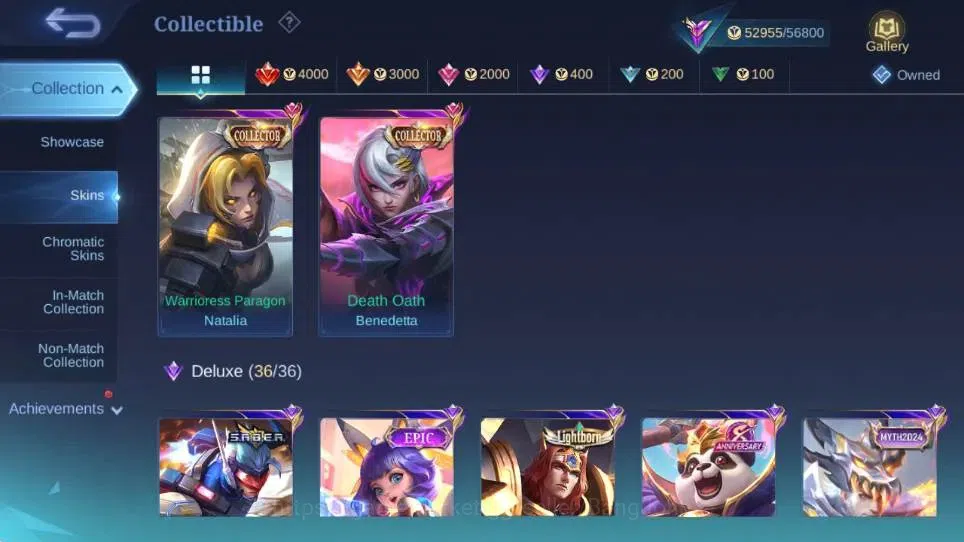 Mobile Legends: Bang Bang Accounts Global|Skin 246|Renowned|Collector Natalia+Benedet image 5