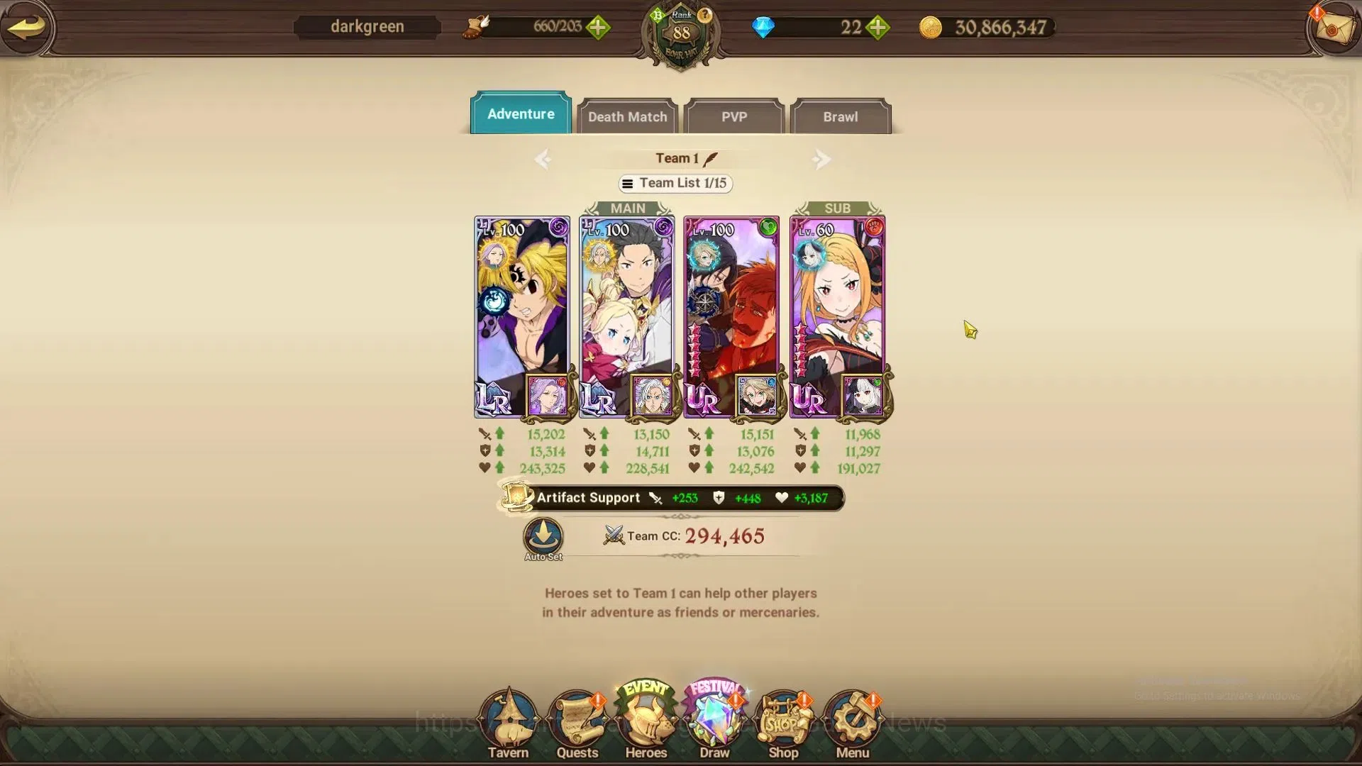 The Seven Deadly Sins: Grand Cross Accounts ASIA|4,7M CC|8 LS,22 Dm|6 LR+8 UR+Collab ReZERO|Su image 10