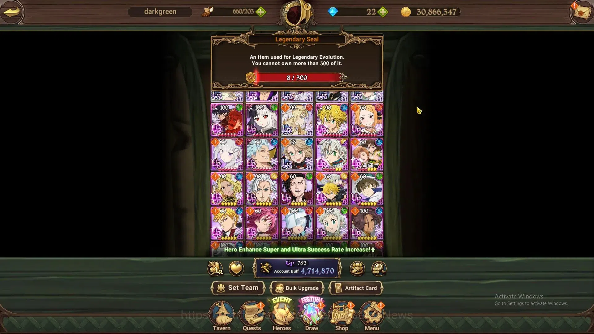 The Seven Deadly Sins: Grand Cross Accounts ASIA|4,7M CC|8 LS,22 Dm|6 LR+8 UR+Collab ReZERO|Su image 2