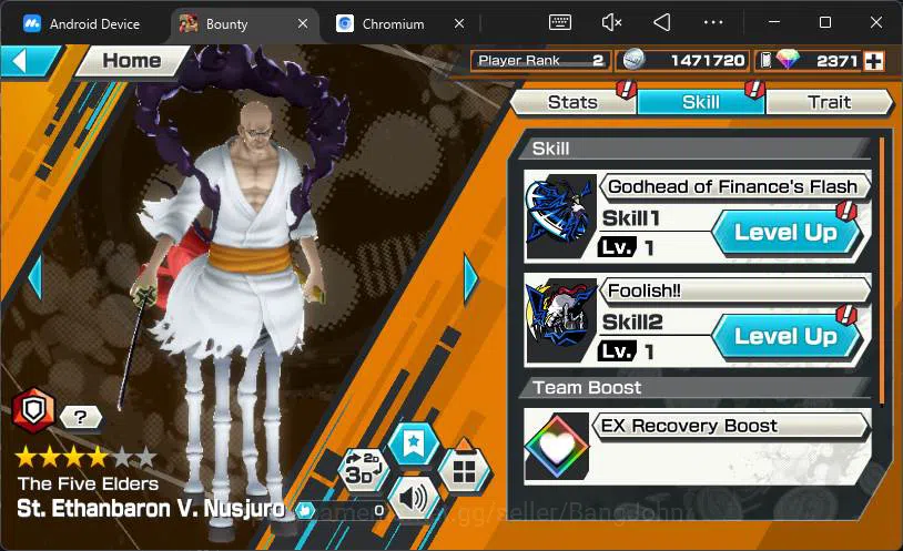 One Piece Bounty Rush Accounts Others GLOBAL|RD 2371|2 ex |BP Kuzan,5elders Nusjuro|Check SS|OPBR132B 7