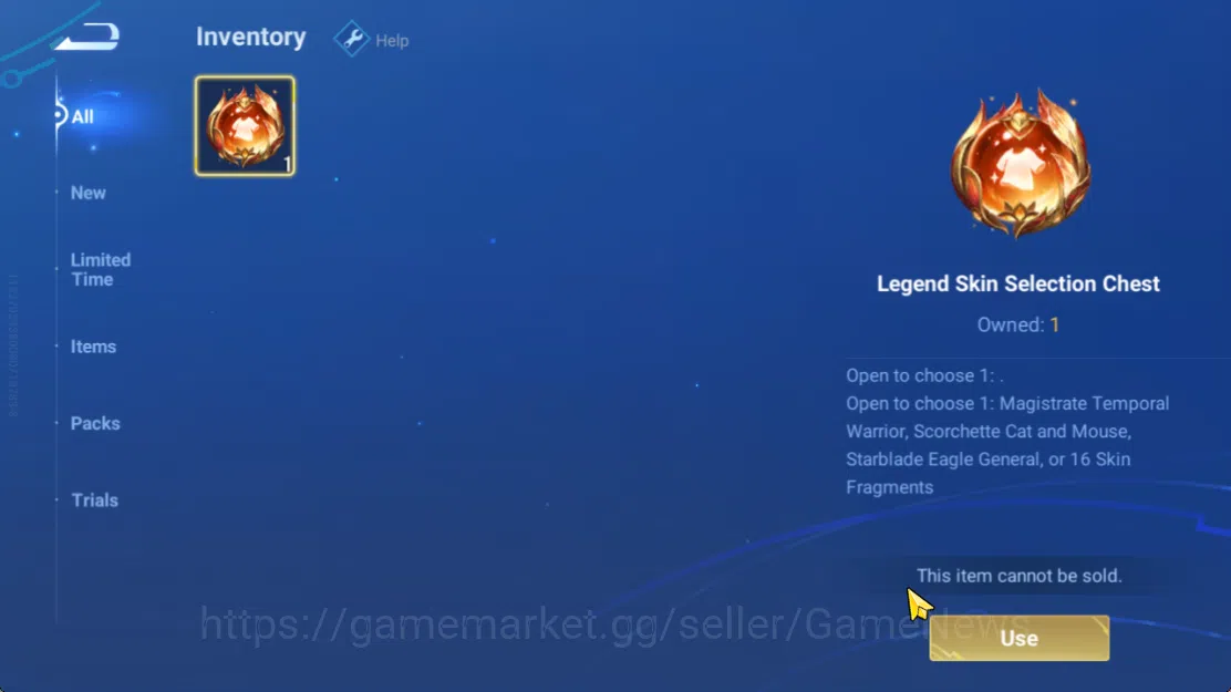 Honor of Kings Accounts Hero 7 |Starter with Legend Skin Selection Chest(D image 3