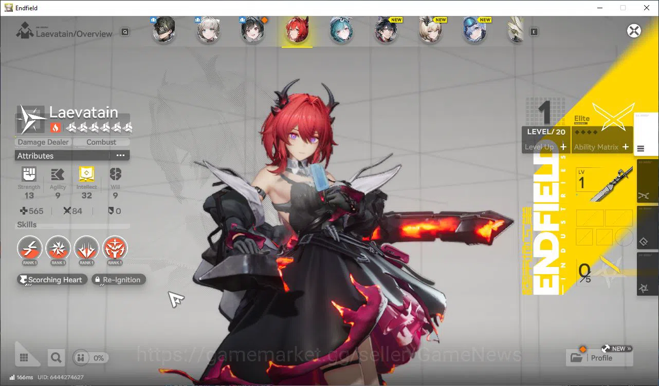 Arknights: Endfield Accounts NA/EU Lv2 |1,8K+ Arsenal|Fresh Starter| Solo Meta SSR Laevatain| 6 SR 2