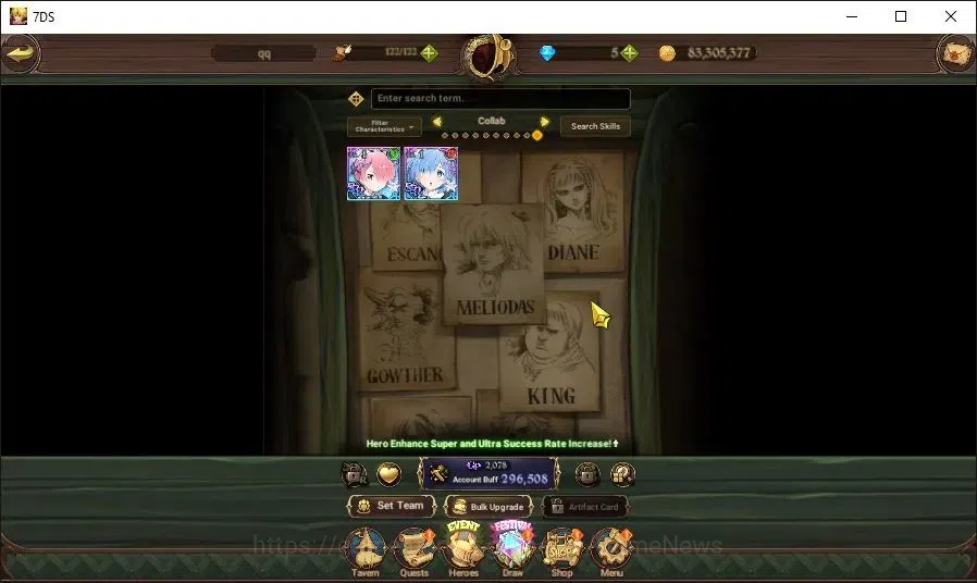 The Seven Deadly Sins: Grand Cross Accounts GLOBAL|296K CC|1 LR+5 UR+Collab ReZero|Elizabeth,  image 4