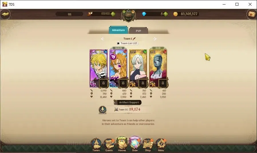 The Seven Deadly Sins: Grand Cross Accounts GLOBAL|296K CC|1 LR+5 UR+Collab ReZero|Elizabeth,  image 8