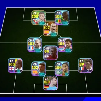 eFootball Accounts Legends & Iconic Players Android|Power 3173|Big Time Andres Iniesta '10|5 Epic Luis Suarez,Eric Cantona|8