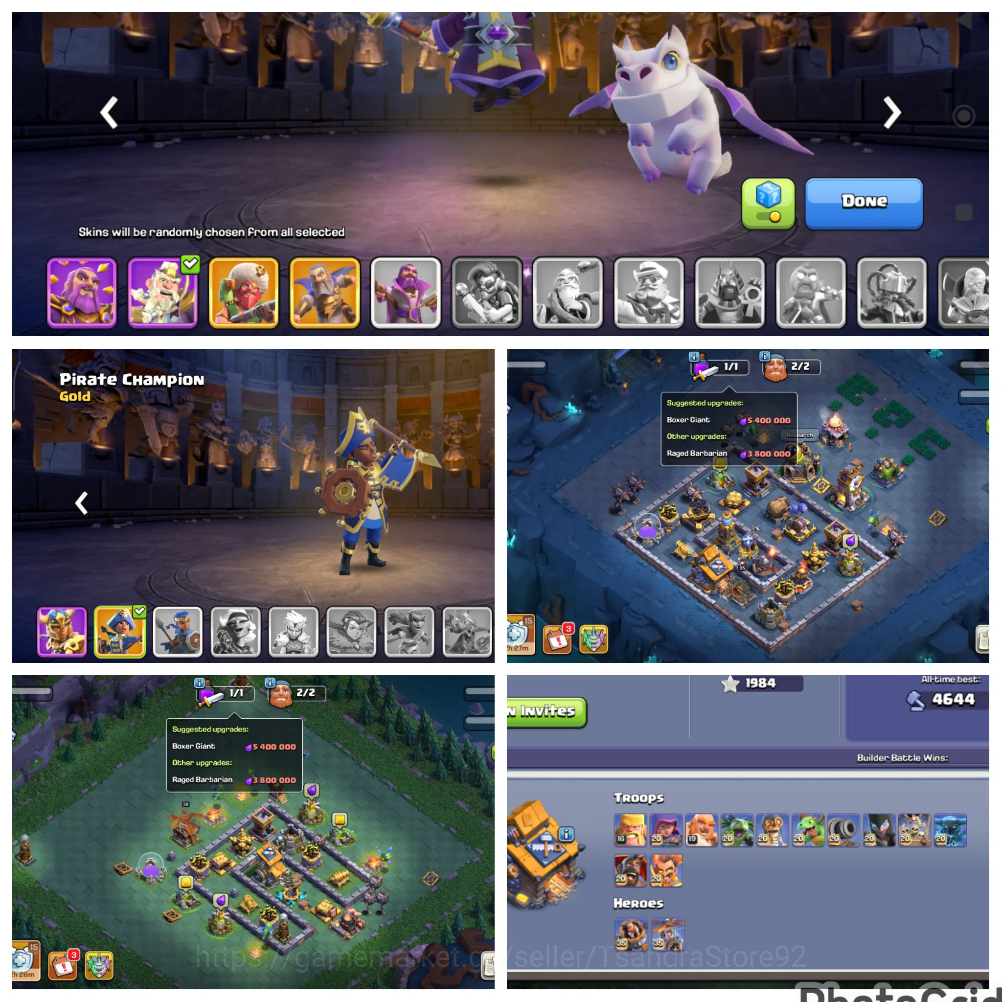 Clash of Clans Accounts High-End FLASH SALE TH 18 LVL 231 MAXED FASE 2 EX LEGEND LEAGUE|4 HERO MAXED|EPIC MANY MAX|BH 5