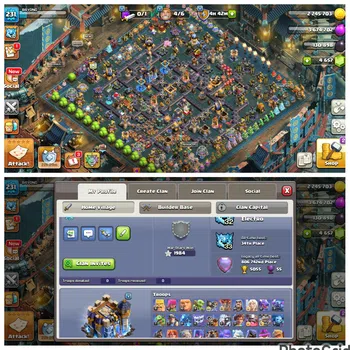 Clash of Clans Accounts High-End FLASH SALE TH 18 LVL 231 MAXED FASE 2 EX LEGEND LEAGUE|4 HERO MAXED|EPIC MANY MAX|BH