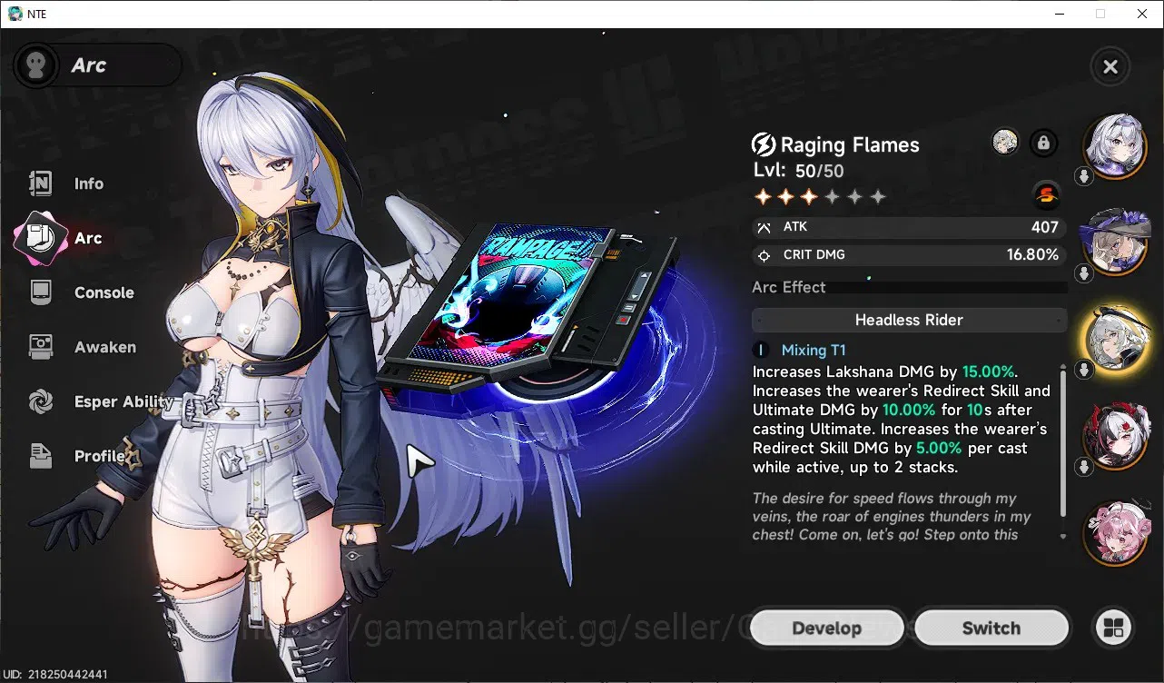Neverness to Everness Accounts Global SEA|HL42|TL27|6 SSR(Lacrimosa+Outfit,Shinku,HathorA1,ChizA1,etc)+Sign|1 10