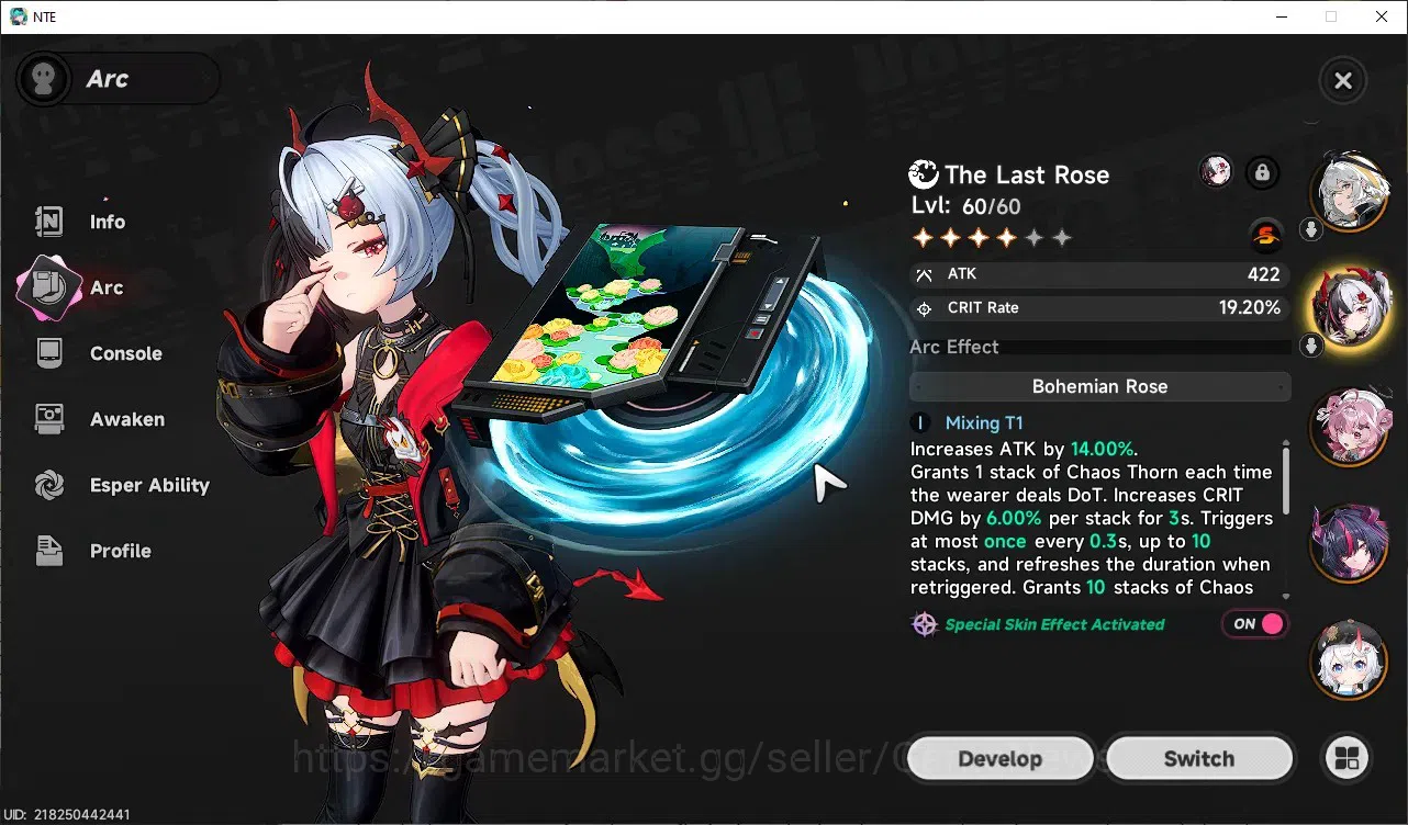 Neverness to Everness Accounts Global SEA|HL42|TL27|6 SSR(Lacrimosa+Outfit,Shinku,HathorA1,ChizA1,etc)+Sign|1 5