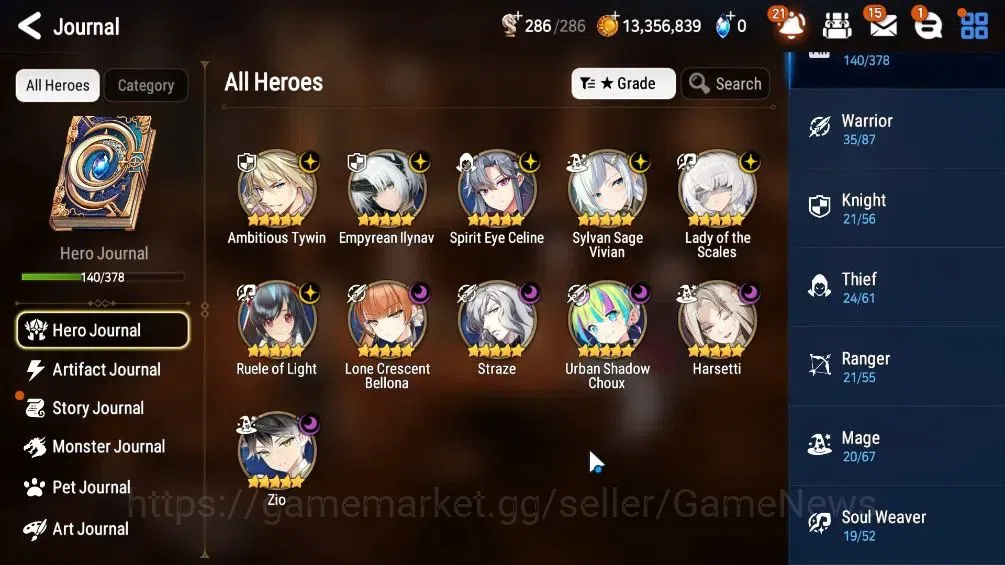 Epic Seven Accounts High-End GLOBAL UNVerif|NewEra|11 ML(LOTScales,Har Setti,Zio,etc)+Rinak,PFbyblis|AUTO WB Hunt|Poh ON|25K 6