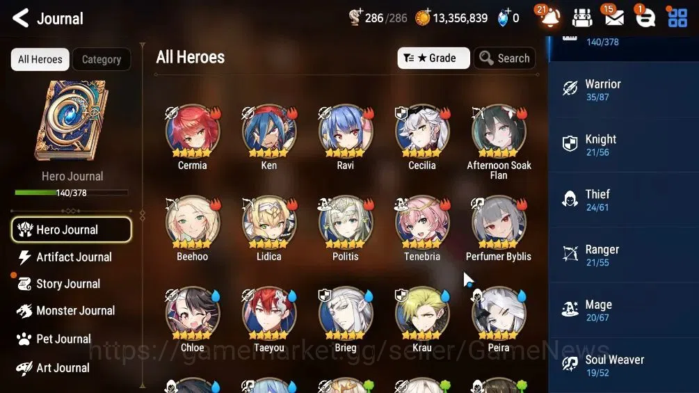 Epic Seven Accounts High-End GLOBAL UNVerif|NewEra|11 ML(LOTScales,Har Setti,Zio,etc)+Rinak,PFbyblis|AUTO WB Hunt|Poh ON|25K 7