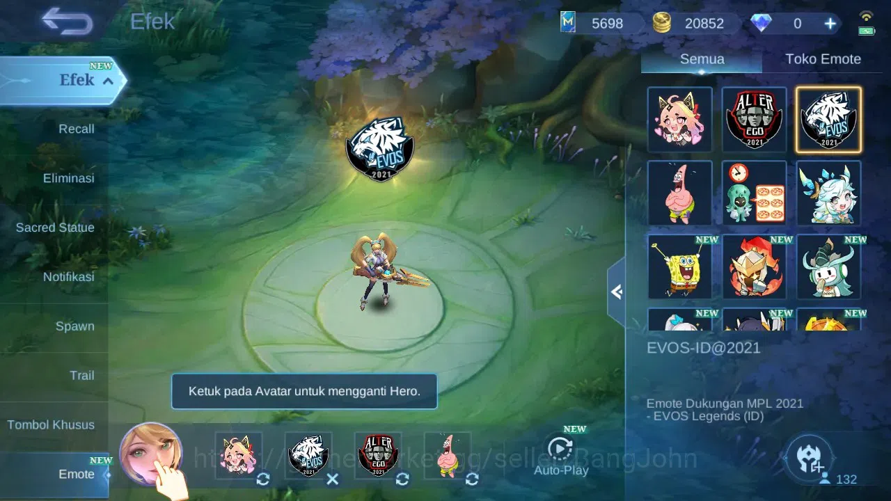 Mobile Legends: Bang Bang Accounts GLOBAL Hero 132 Skin 308 | Star Cyclops | KOF Mash image 14