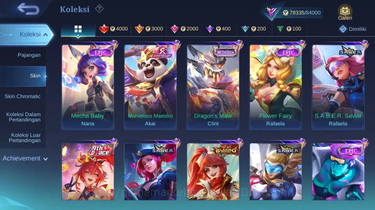 Mobile Legends: Bang Bang Accounts GLOBAL Hero 132 Skin 308 | Star Cyclops | KOF Mash image 3