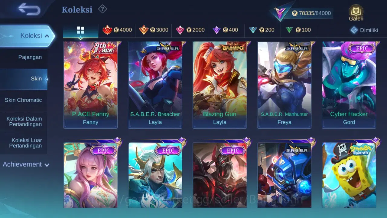 Mobile Legends: Bang Bang Accounts GLOBAL Hero 132 Skin 308 | Star Cyclops | KOF Mash image 4