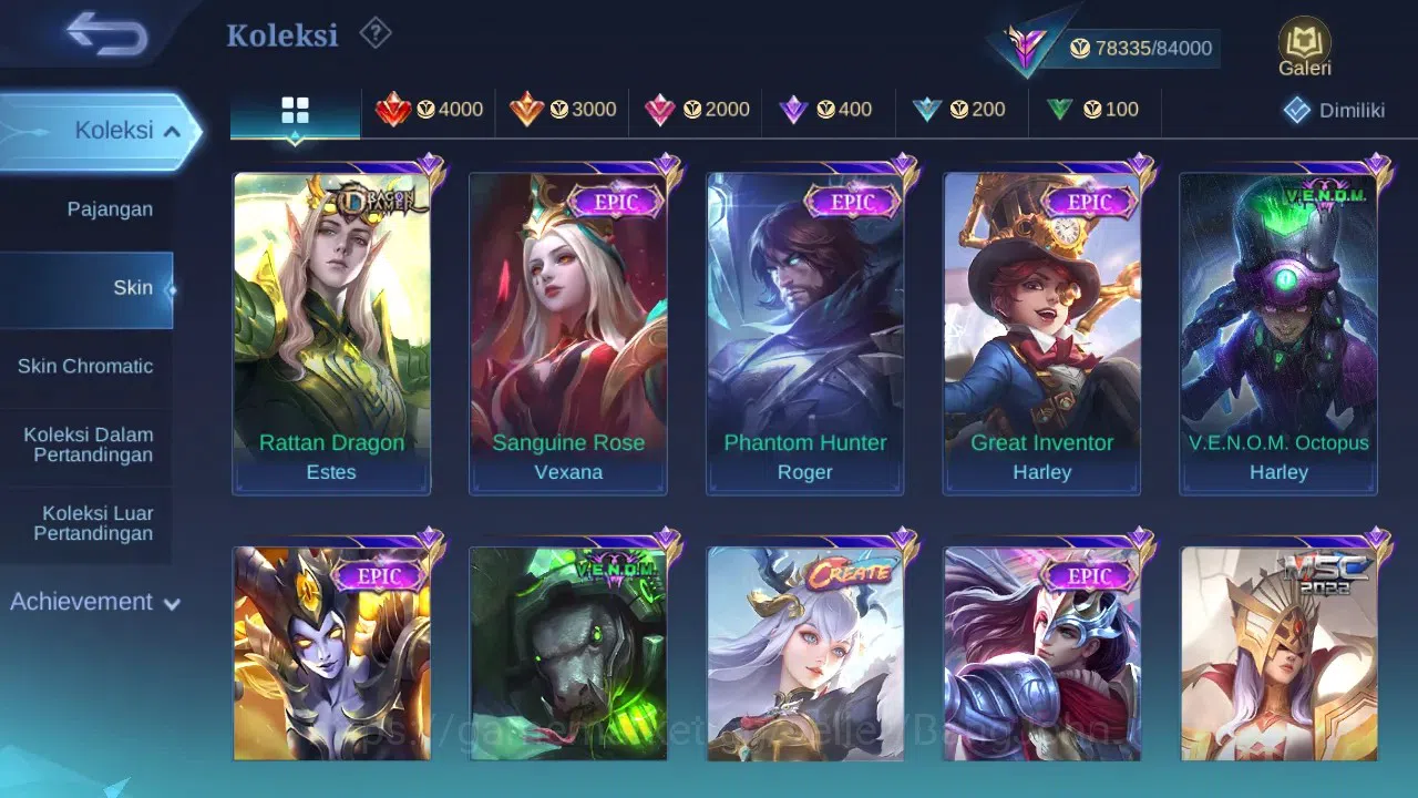 Mobile Legends: Bang Bang Accounts GLOBAL Hero 132 Skin 308 | Star Cyclops | KOF Mash image 6