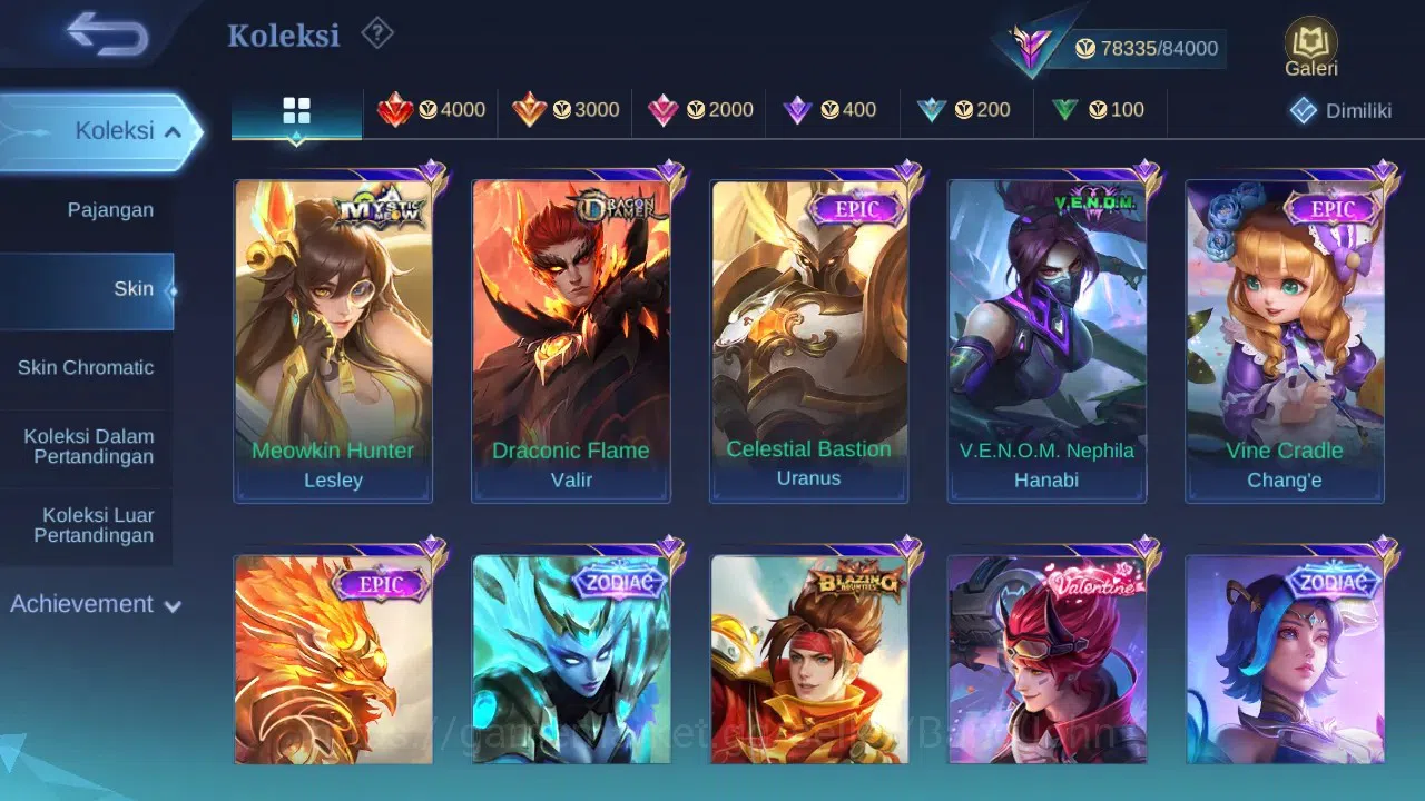 Mobile Legends: Bang Bang Accounts GLOBAL Hero 132 Skin 308 | Star Cyclops | KOF Mash image 8