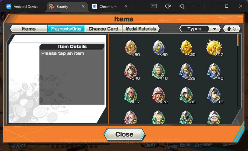 One Piece Bounty Rush Accounts Others GLOBAL|4 ex|Divine Shank,5elders Nusjuro,BP Kuzan, Red Shank|Check SS|OPBR133B 3