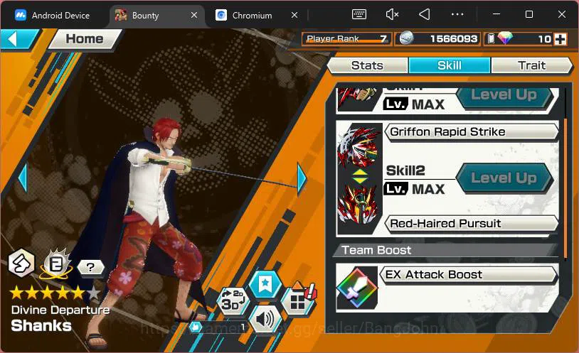One Piece Bounty Rush Accounts Others GLOBAL|4 ex|Divine Shank,5elders Nusjuro,BP Kuzan, Red Shank|Check SS|OPBR133B 7