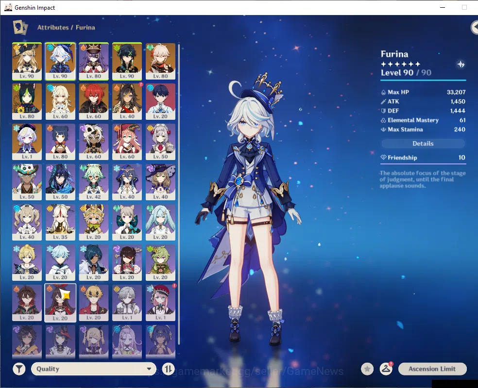 Genshin Impact Accounts ASIA|AR 53|4Limited+2(*5Wep)|Kazuha+Sign,Navia,Fur image 3