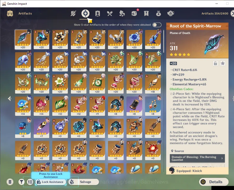 Genshin Impact Accounts ASIA|AR 53|4Limited+2(*5Wep)|Kazuha+Sign,Navia,Fur image 5