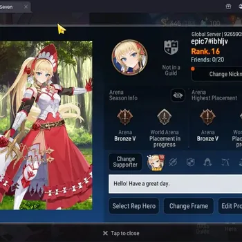 Epic Seven Accounts Starter Global Unverif |Starter| 3 ML(Zio,Requiem Roana, SP Politis)|PoH2+MoR9|Detail Check