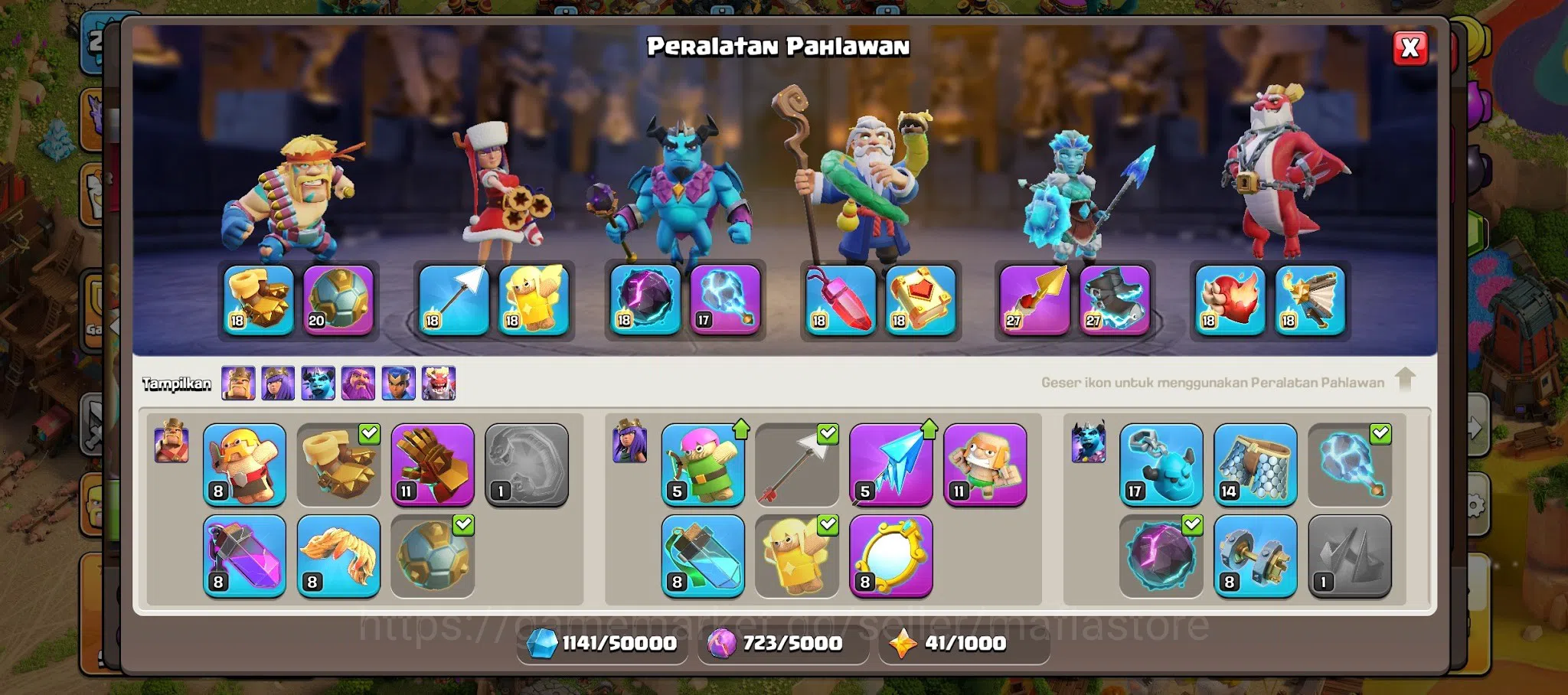 Clash of Clans Accounts TH15 OVERMAX HEROES: AQ 98, GW 69, RC 43, Battle M image 13