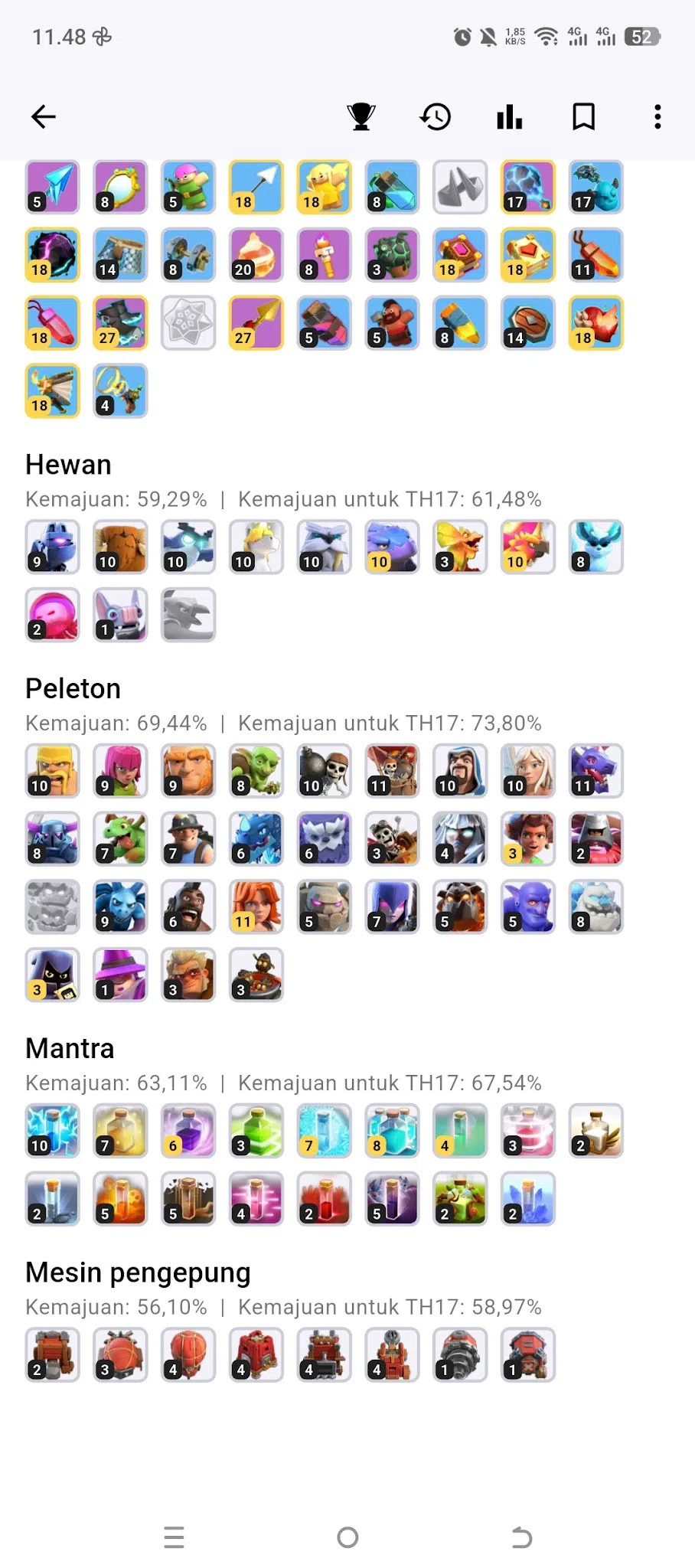 Clash of Clans Accounts TH15 OVERMAX HEROES: AQ 98, GW 69, RC 43, Battle M image 20
