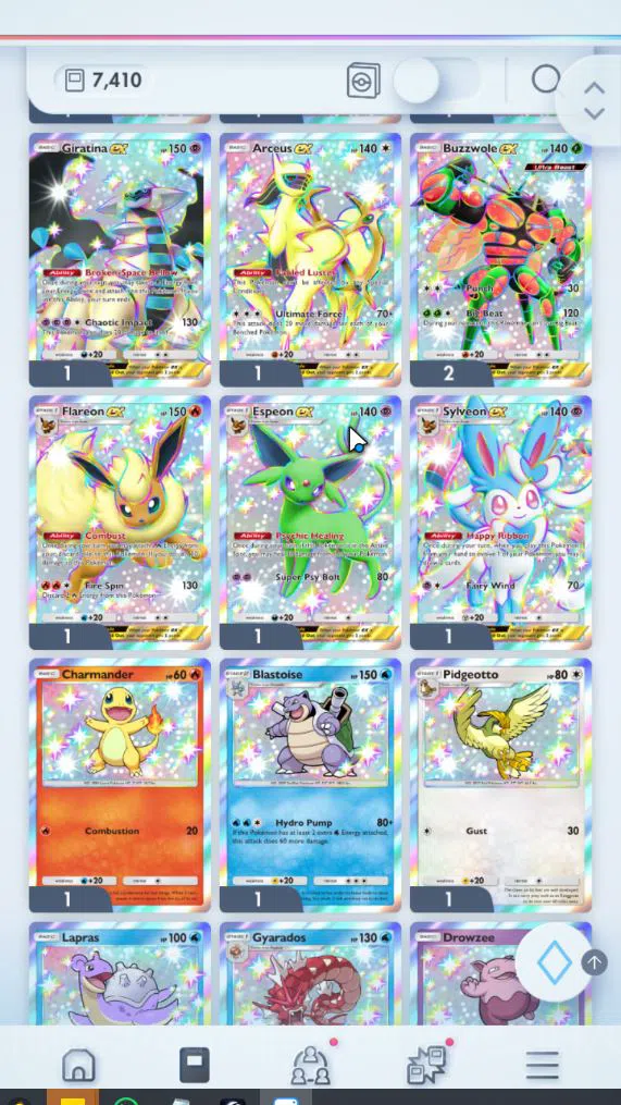 Pokémon TCG Pocket Accounts EN 7K+ Card|110EX|3 Crown (Lugia,Liligant) 28Shiny image 2