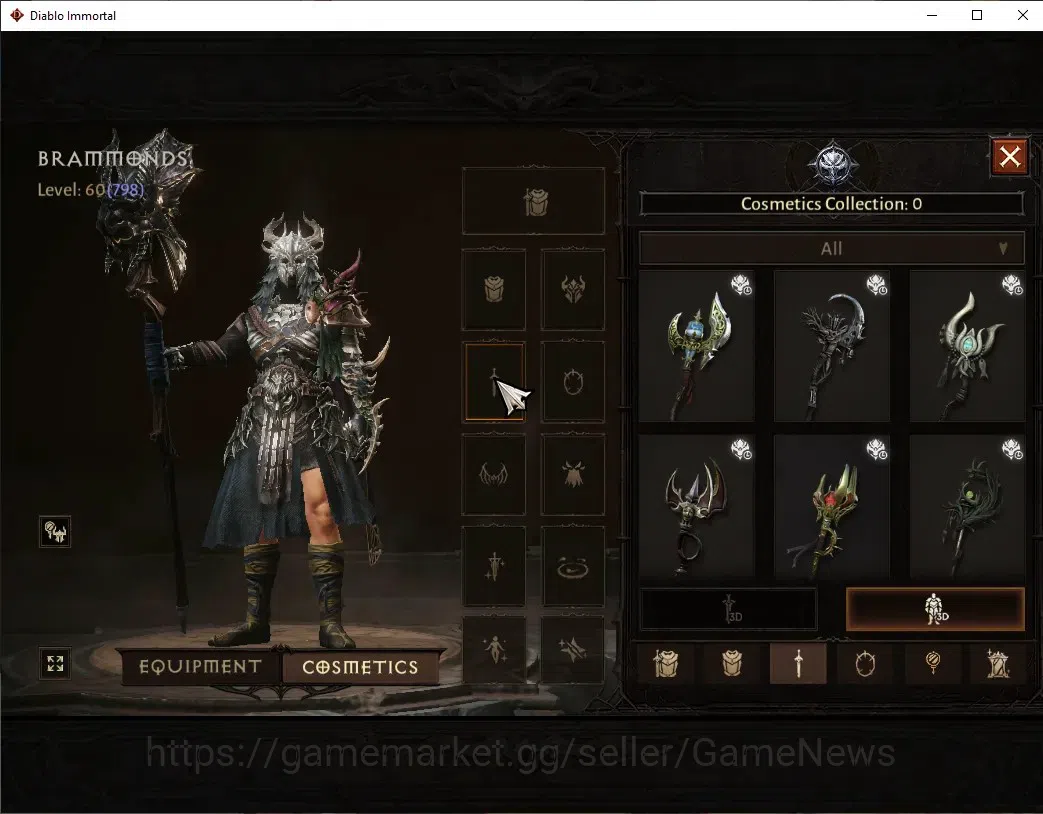 Diablo Immortal Accounts High-End SEA-Verathiel |CS ON|Lv 60 (798)|Druid|CR 41k|Reso 390|Vanquisher|Inferno II|Many 10