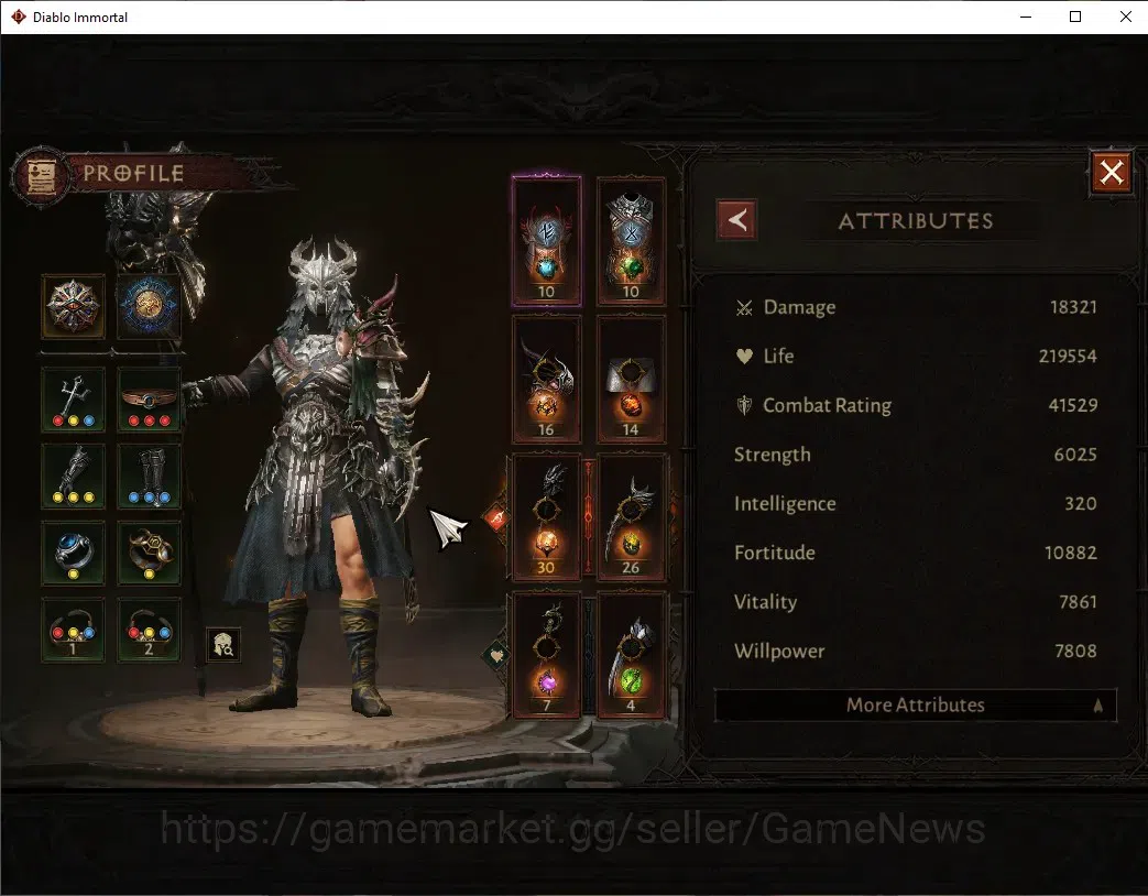 Diablo Immortal Accounts High-End SEA-Verathiel |CS ON|Lv 60 (798)|Druid|CR 41k|Reso 390|Vanquisher|Inferno II|Many 2