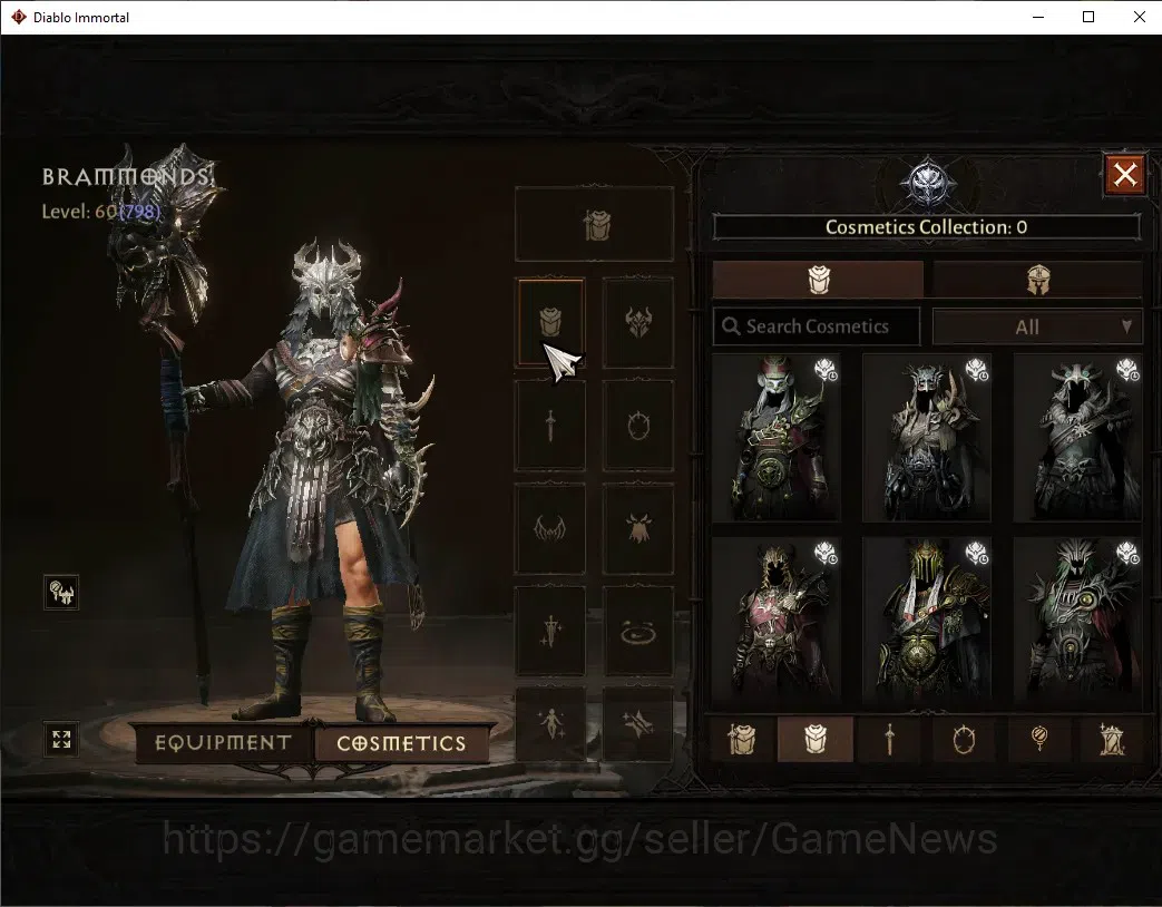 Diablo Immortal Accounts High-End SEA-Verathiel |CS ON|Lv 60 (798)|Druid|CR 41k|Reso 390|Vanquisher|Inferno II|Many 9