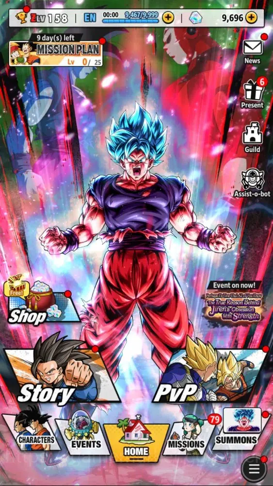 Dragon Ball Legends Accounts High-End 18M TP|LV 158|9k Crystal|3UL+2LR+17LL|2 SS Goku,SSG SS Gogeta|SSG SS Kaioken 1
