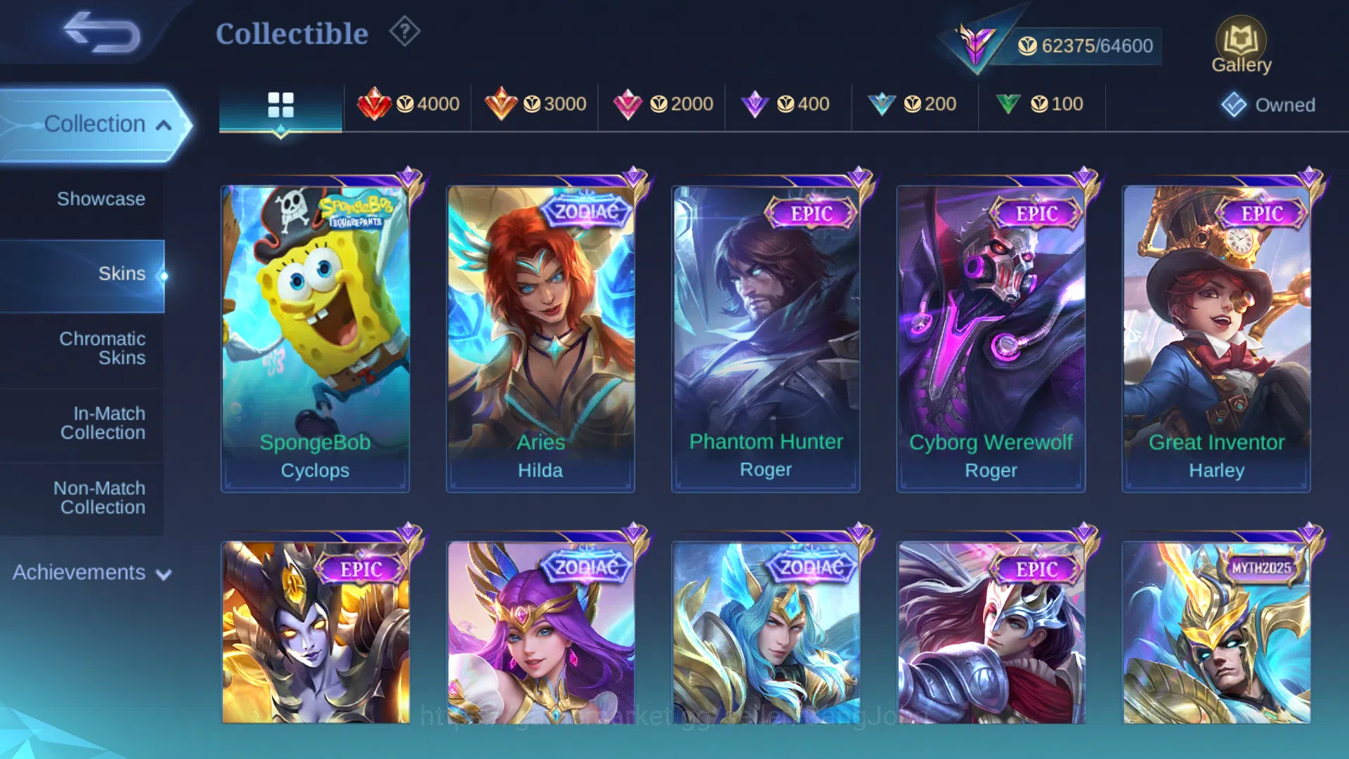 Mobile Legends: Bang Bang Accounts Skin 258 | 2 Prime | 6 Zodiac | Prime Grangger | P image 2