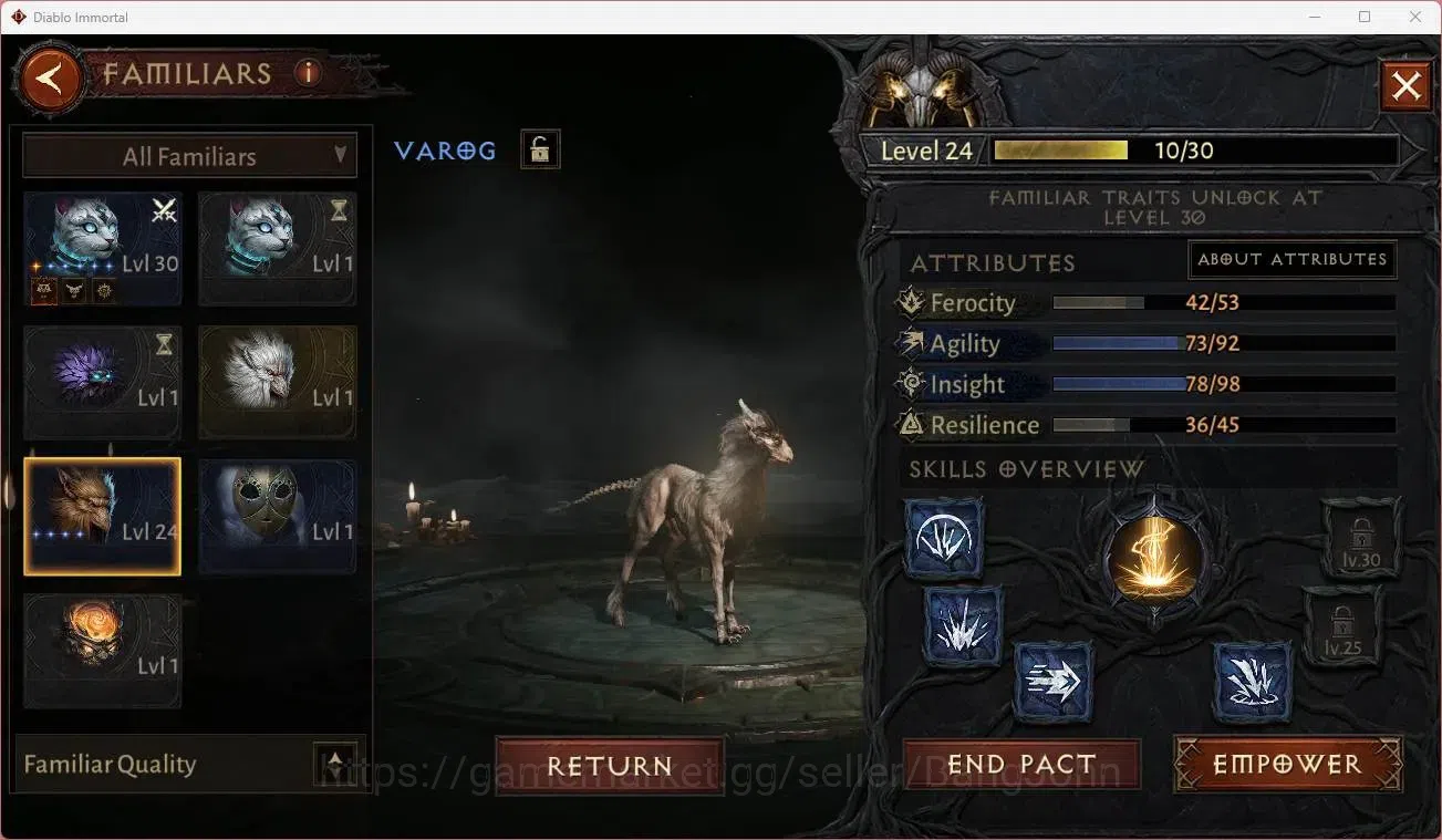 Diablo Immortal Accounts Others EU - Secheron |60 (436) Tempest - Maledictor|CR 32.5K|Reso 480|Inferno I|Lv 30 (1 15