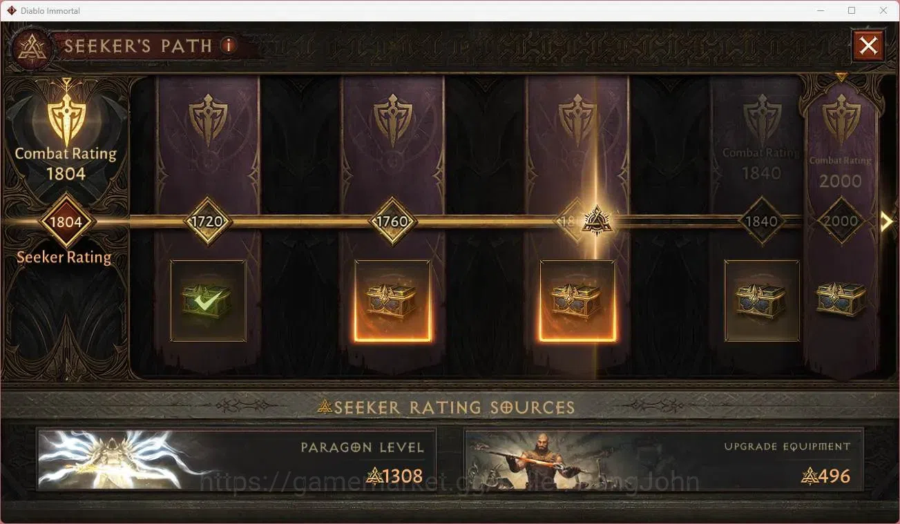 Diablo Immortal Accounts Others EU - Secheron |60 (436) Tempest - Maledictor|CR 32.5K|Reso 480|Inferno I|Lv 30 (1 4