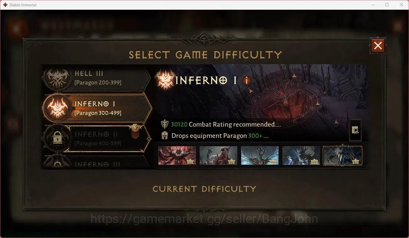 Diablo Immortal Accounts Others EU - Secheron |60 (436) Tempest - Maledictor|CR 32.5K|Reso 480|Inferno I|Lv 30 (1 5
