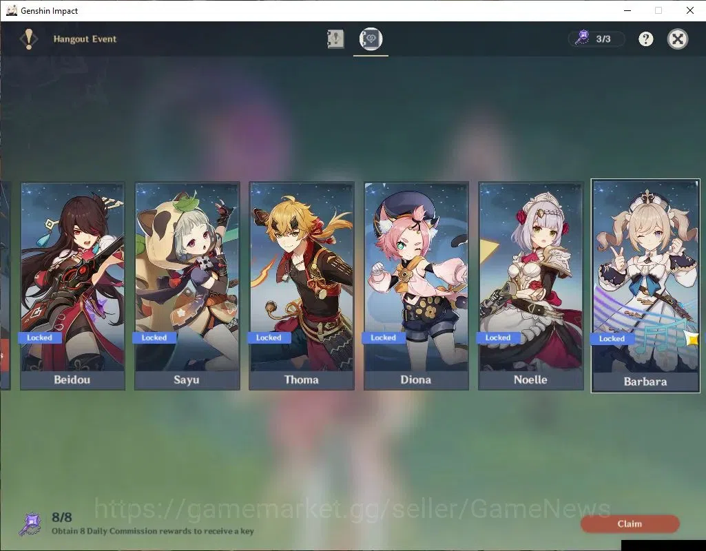 Genshin Impact Accounts Asia|AR 48|4 Limit +31(*4Character)|Escoffier,Arle image 12